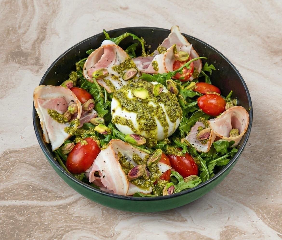 Burrata & Rocket Pesto Salad